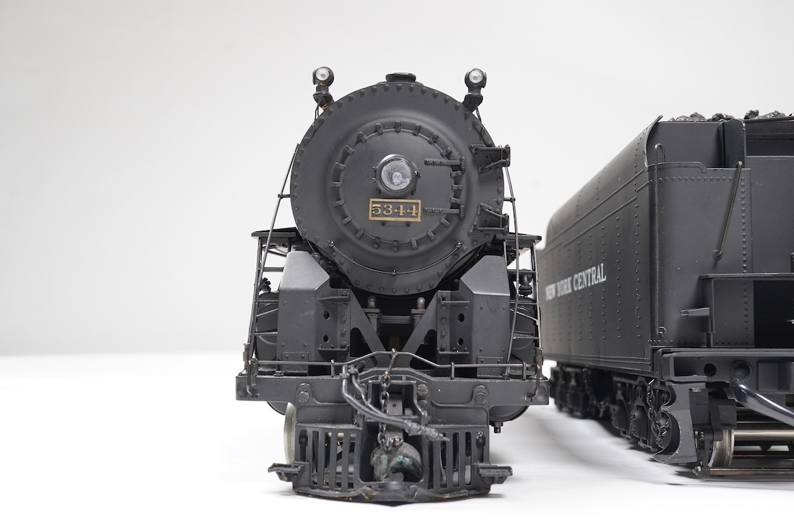 A Gauge One Aster Hobbies New York Central Hudson, 4-6-4 tender locomotive, 5344, the electric version of this model.